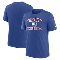 Men's Nike Royal New York Giants The City Never Sleeps Tri-Blend T-Shirt