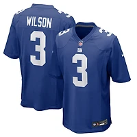 Men's Nike Russell Wilson Royal New York Giants Game Jersey