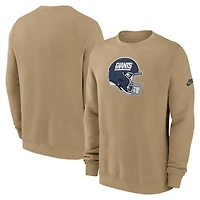 Sweat-shirt Nike Tan New York Giants Swing Pass Rewind Club pour homme