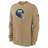 Sweat-shirt Nike Tan New York Giants Swing Pass Rewind Club pour homme