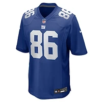 Men's Nike Thomas Fidone II  Royal New York Giants Team Game Jersey