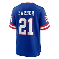 Maillot de match alternatif Nike Tiki Barber Royal pour homme, joueur retraité des New York Giants