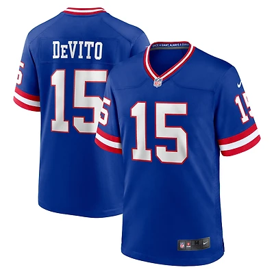 Men's Nike Tommy DeVito Royal New York Giants Alternate Game Jersey