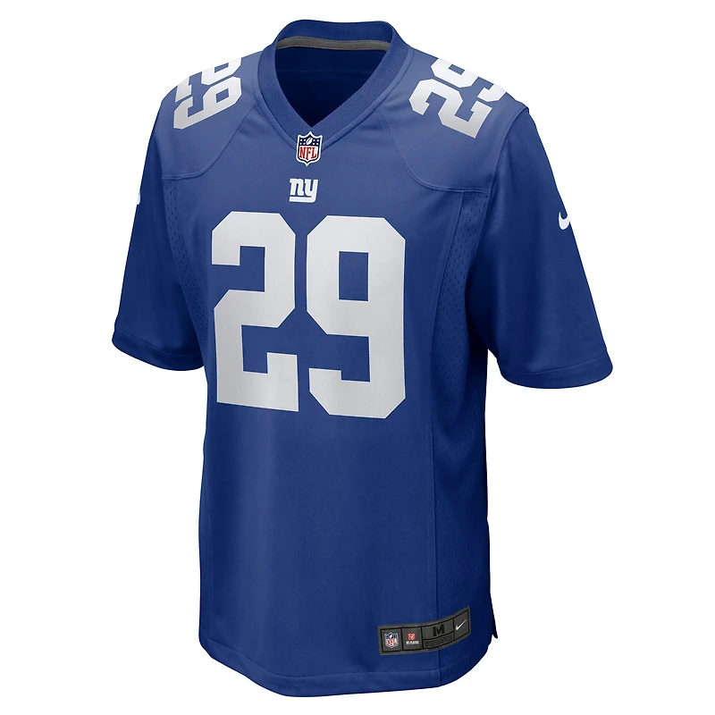 Men's Nike Tyrone Tracy Jr. Royal New York Giants Team Game Jersey