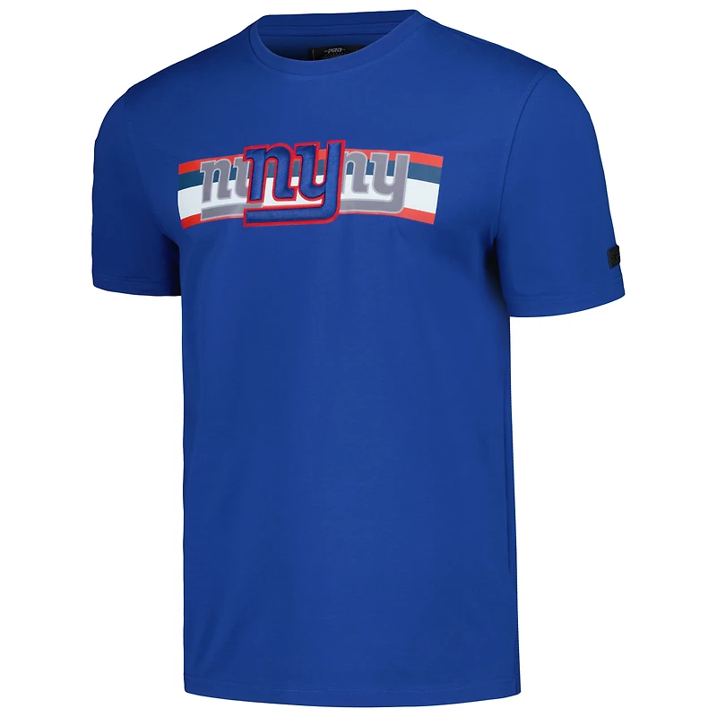 Men's Pro Standard Royal New York Giants Retro Striper T-Shirt