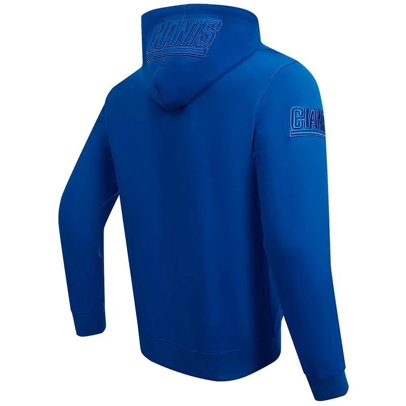 Sweat à capuche triple ton sur Pro Standard Royal New York Giants pour hommes