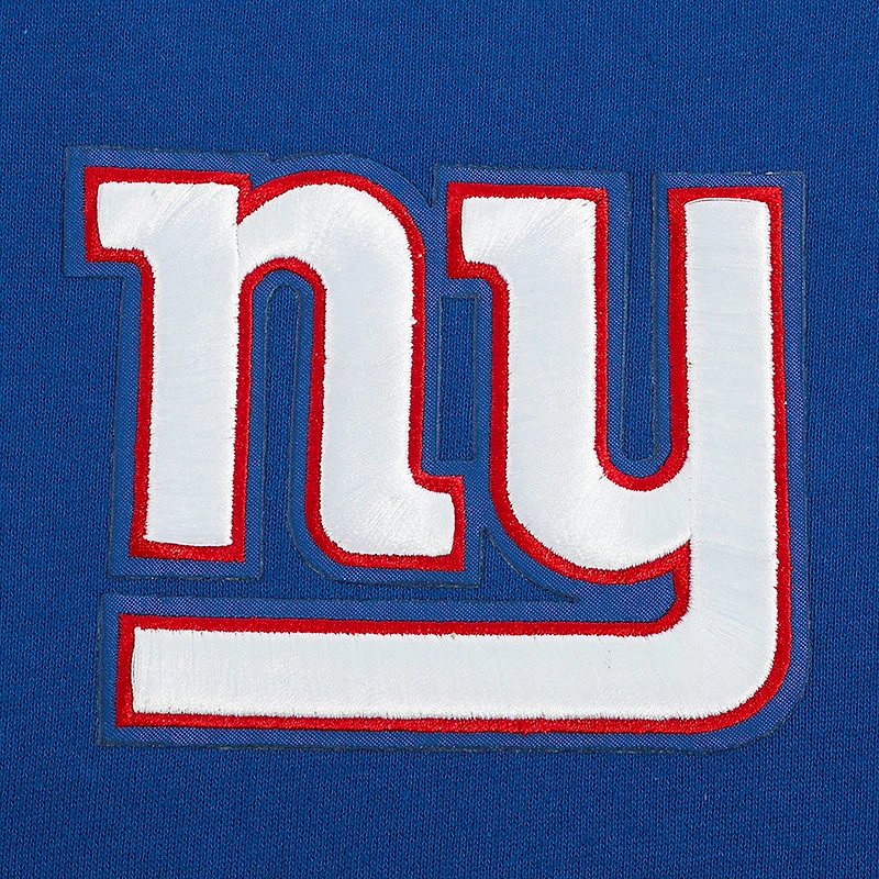 Men's Pro Standard Royal New York Giants Turn It Up Drop Shoulder Pullover Sweatshirt