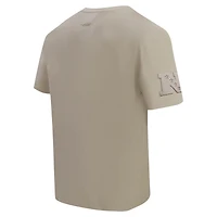 Men's Pro Standard Tan New York Giants Drop Shoulder T-Shirt