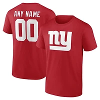 Men's New York Giants Team Authentic Personalized Name & Number T-Shirt