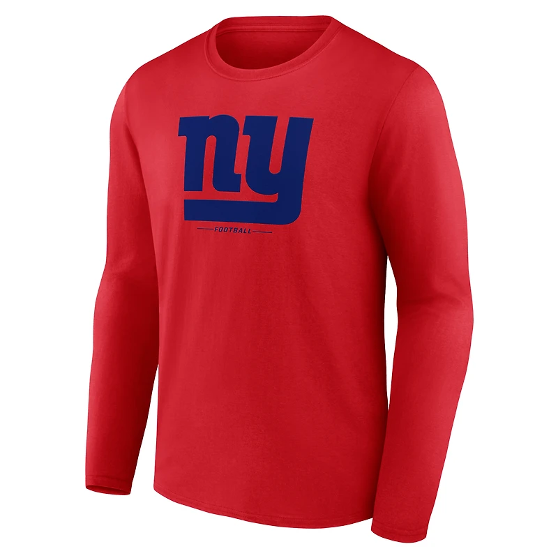 Men's New York Giants Team Lockup Long Sleeve T-Shirt