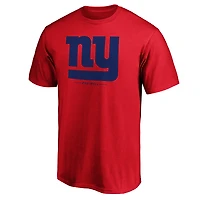 Men's  Red New York Giants Team Lockup T-Shirt