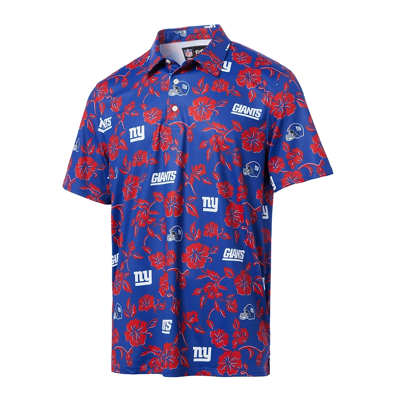 Polo de performance Reyn Spooner Royal New York Giants Pua pour homme