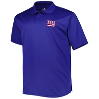 Men's Royal New York Giants Big & Tall Birdseye Polo