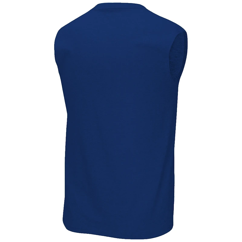Men's Royal New York Giants Big & Tall Muscle Tank Top