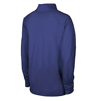 Men's Royal New York Giants Combine Authentic Raglan Quarter-Zip Top