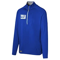 Haut à quart de zip Grind Iron des Royal New York Giants pour hommes