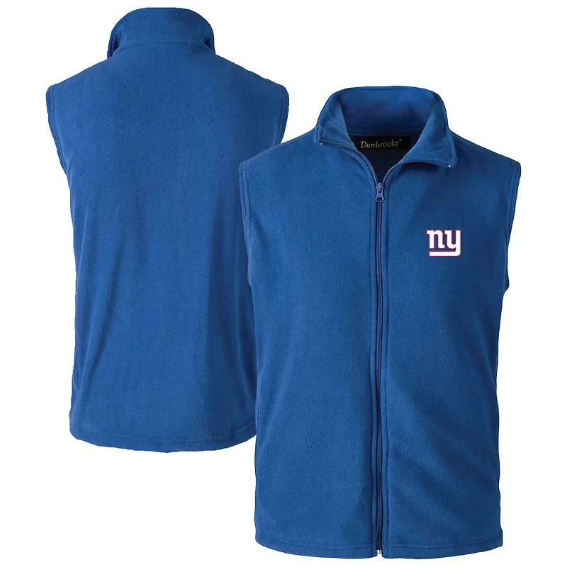Men's Royal New York Giants Houston Fleece Full-Zip Vest