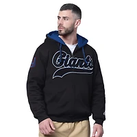 Men's Starter Black New York Giants Big Shot Full-Zip Double Hoodie