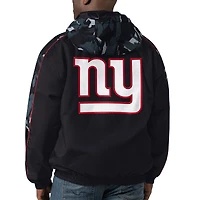 Sweat à capuche entièrement zippé Starter Black New York Giants Thursday Night Gridiron pour hommes