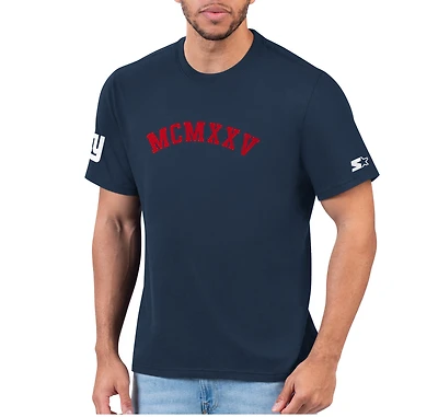 Men's Starter Navy New York Giants 1925 Collection T-Shirt