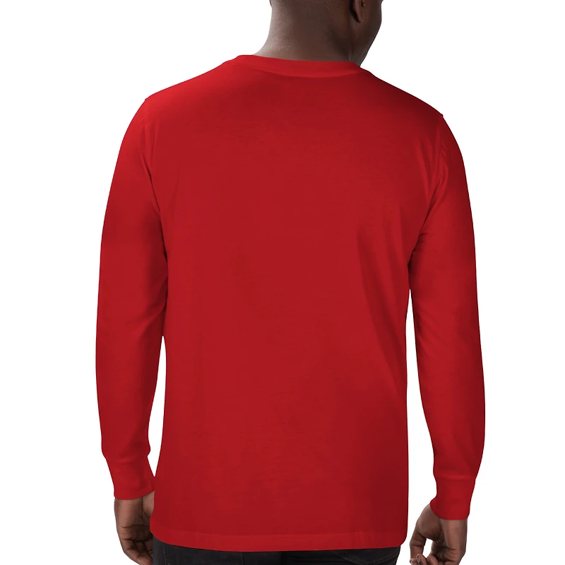 Men's Starter Red New York Giants 1925 Collection Long Sleeve T-Shirt