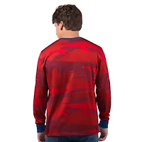 T-shirt à manches longues rouge Starter pour homme New York Giants Thursday Night Gridiron