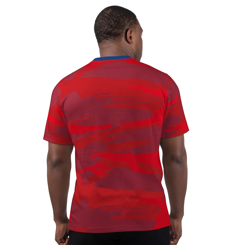 T-shirt rouge Starter pour homme des New York Giants du jeudi soir Gridiron