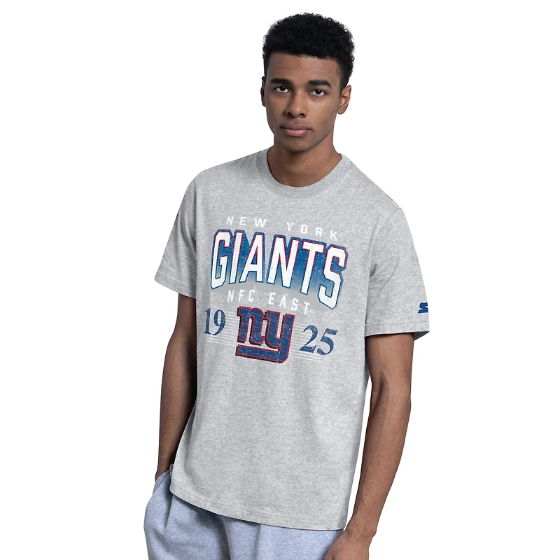 Men's Starter Royal/Gray New York Giants Two-Pack Logo T-Shirt Set