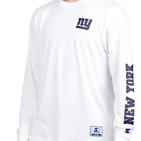 Men's Starter  Royal/White New York Giants Short Sleeve & Long T-Shirt Combo Pack