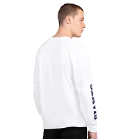 Pack de t-shirts à manches courtes et longues Starter Royal/Blanc pour homme, New York Giants