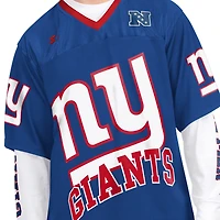 Men's Starter  Royal/White New York Giants Short Sleeve & Long T-Shirt Combo Pack
