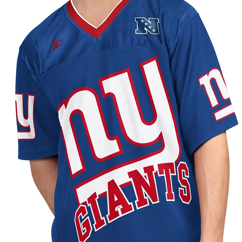 Men's Starter Royal/White New York Giants Short Sleeve & Long T-Shirt Combo Pack