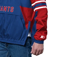 Pull demi-zippé Starter Royal New York Giants pour homme