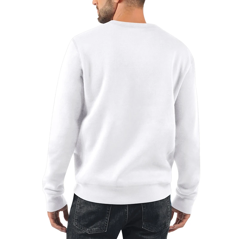 Sweat-shirt à manches longues Starter White New York Giants 1925 pour hommes