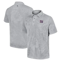 Polo Tommy Bahama gris pour homme des New York Giants Sport Santiago Paradise