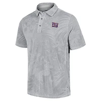 Polo Tommy Bahama gris pour homme des New York Giants Sport Santiago Paradise