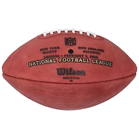 Ballon de football Wilson Super Bowl XLII autographié par Michael Strahan et Justin Tuck des New York Giants