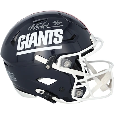 Michael Strahan New York Giants Autographed Riddell 1980-1999 Throwback Speed Flex Authentic Helmet