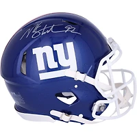 Casque authentique Riddell Speed ​​autographié par Michael Strahan des New York Giants