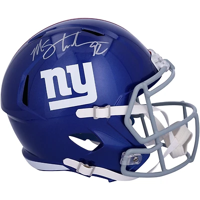 Michael Strahan New York Giants Dédicacé Riddell Speed ​​Replica Casque