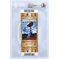 Michael Strahan New York Giants Autographed Ticket with "SB XLII Champs" Inscription