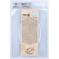 Billet dédicacé par Michael Strahan des New York Giants avec l'inscription « SB XLII Champs »