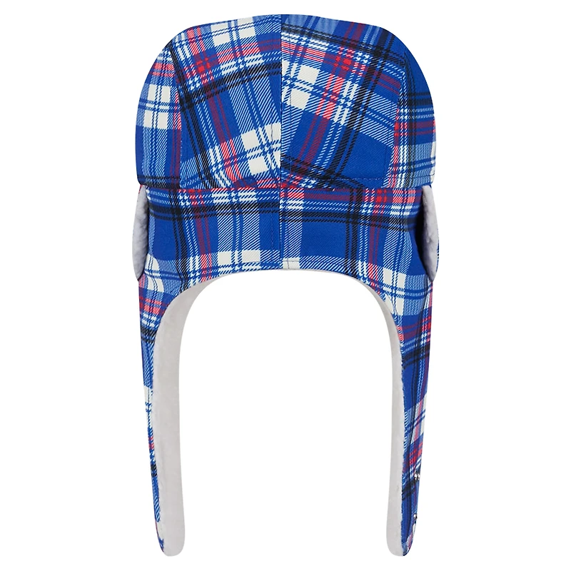 Casquette trappeur Sherpa à carreaux New Era Royal York Giants
