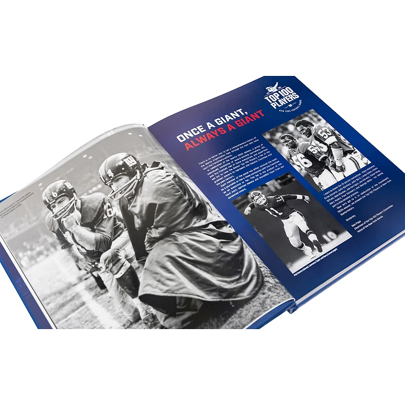Livre de table basse sur les 100 saisons des Giants de New York