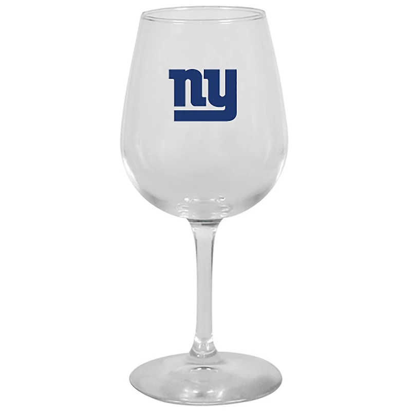 New York Giants 12oz. Stemmed Wine Glass