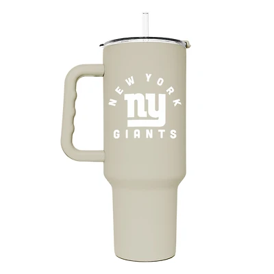 Gobelet isotherme New York Giants 40 oz couleur sable, toucher doux