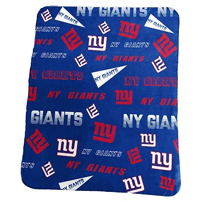 Couverture polaire classique New York Giants 50" x 60"
