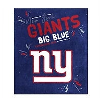 Couverture en peluche des Giants de New York 60" x 70"