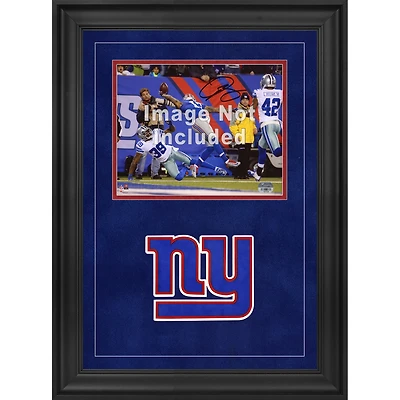 Cadre photo horizontal de luxe 8'' x 10'' New York Giants avec logo de l'équipe