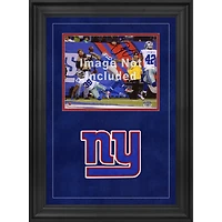 Cadre photo horizontal de luxe 8'' x 10'' New York Giants avec logo de l'équipe